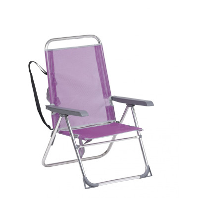 SILLA DE PLAYA CON BANDOLERA ALTURA MEDIANA