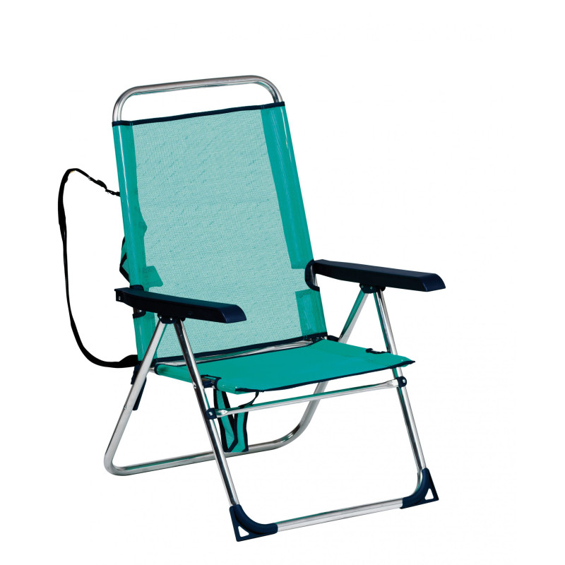 SILLA DE PLAYA CON BANDOLERA ALTURA MEDIANA