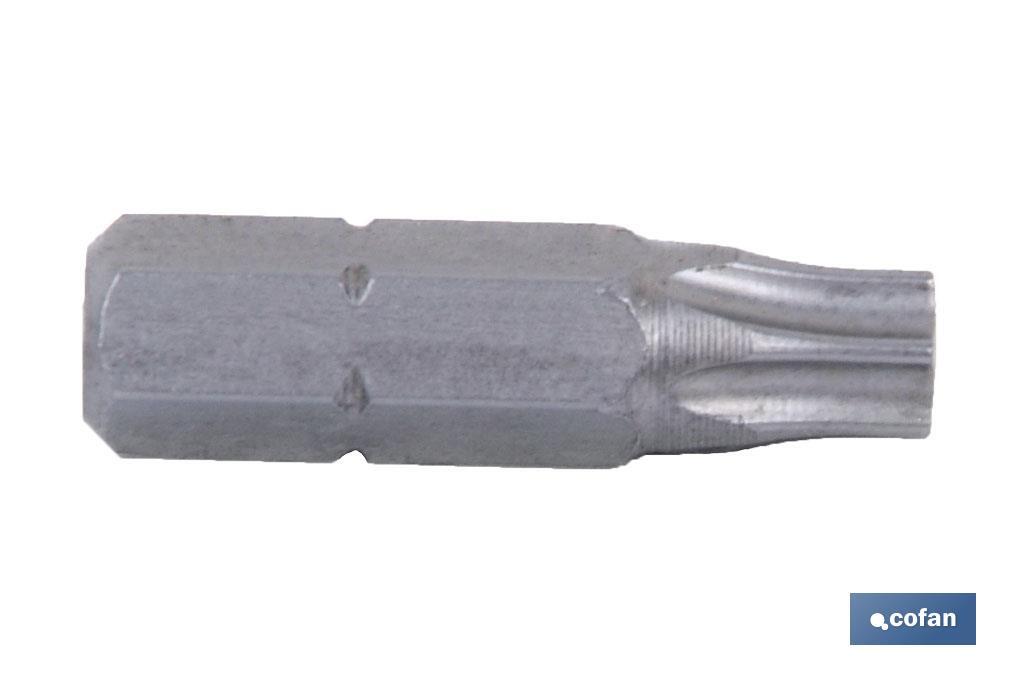 PUNTA DESTORNILL. TORX T-10, INVIOLABLE