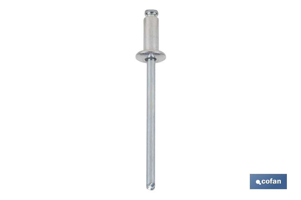 REMACHE ALUMINIO NORMAL 2.4 X 6 MM