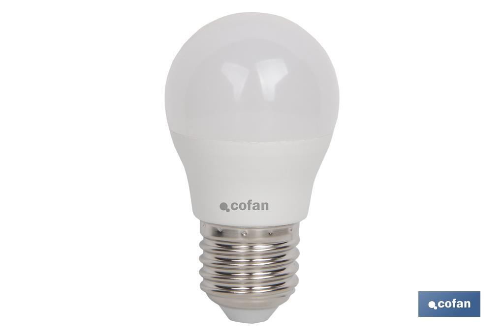 BOMBILLA LED 6W ESFÉRICA E14 220º 470LM 6500K