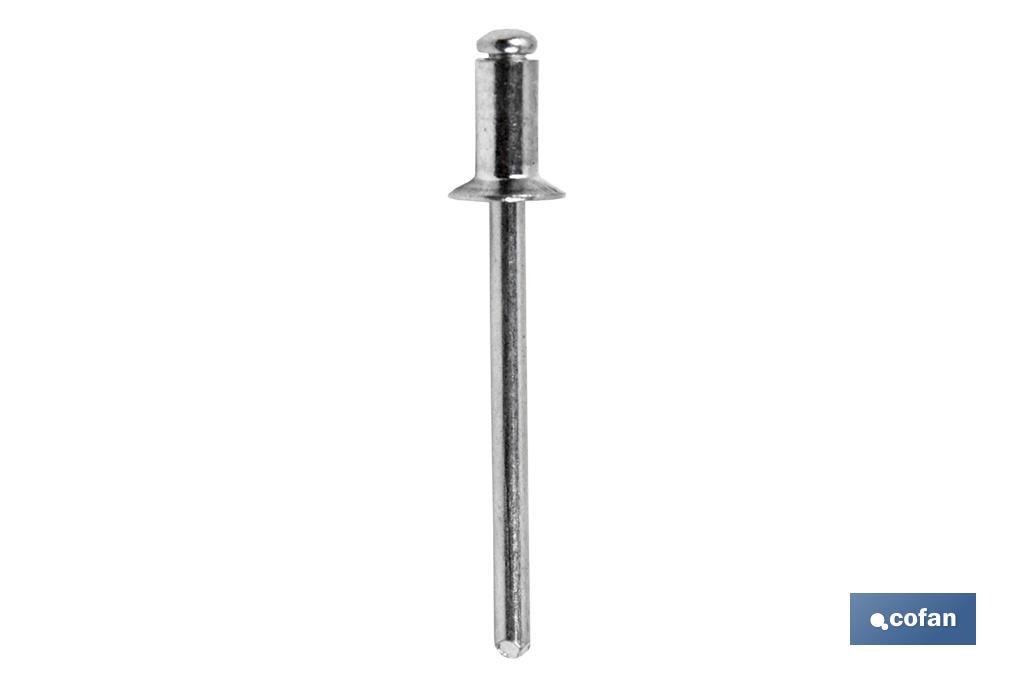 REMACHE ALUM. STAND. AVELLANADO 3,2 X 8 MM (PACK: 1000 UDS)