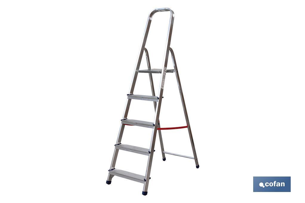 ESCALERA ALUMINIO 2 PELDAÑOS Y 0,41 M ALTURA ÚTIL (PACK: 1 UDS)
