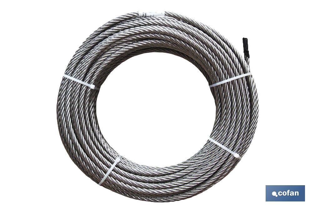 ROLLO CABLE GALVANIZADO 250 MTS. 6MM. (PACK: 1 UDS)
