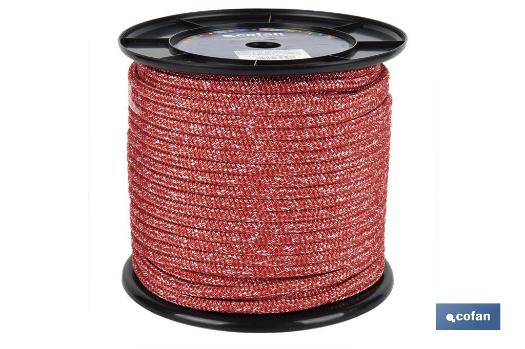 CARRETE DRIZA NÁUTICA 10 MM 100 M ROJO (PACK: 1 UDS)