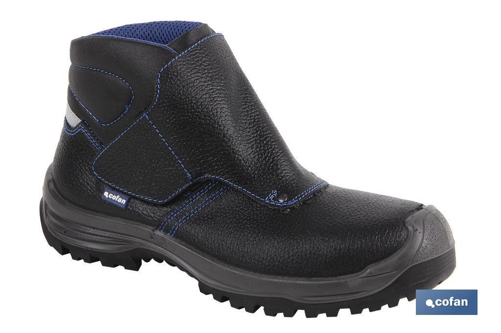 BOTA PIEL NEGRO CIERRE VELCRO S3 MODELO URIAN T 39 (PACK: 1 UDS)