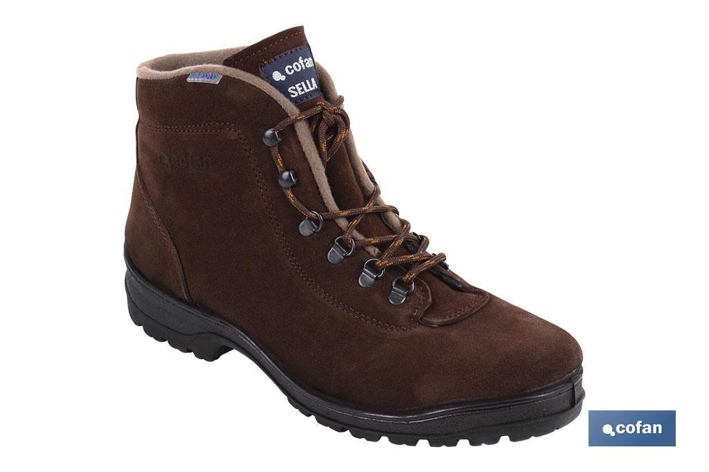 BOTA TREKKING MARRÓN HIDRÓFUGA MODELO SELLA T-45