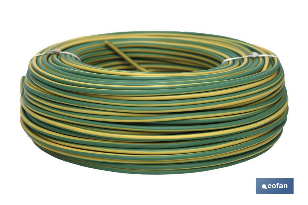 ROLLO CABLE H07V-K 1X1,5MM2 AMAR/VERDE (100M)