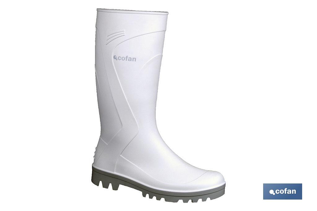 BOTA AGUA PVC BLANCA TALLA 37 (PACK: 1 UDS)