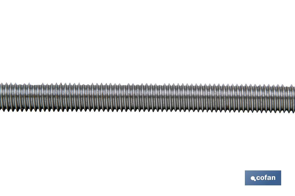 DIN-975 C-4.8 WHITWORTH  7/8  Z IZQUIERDAS (PACK: 1 UDS)