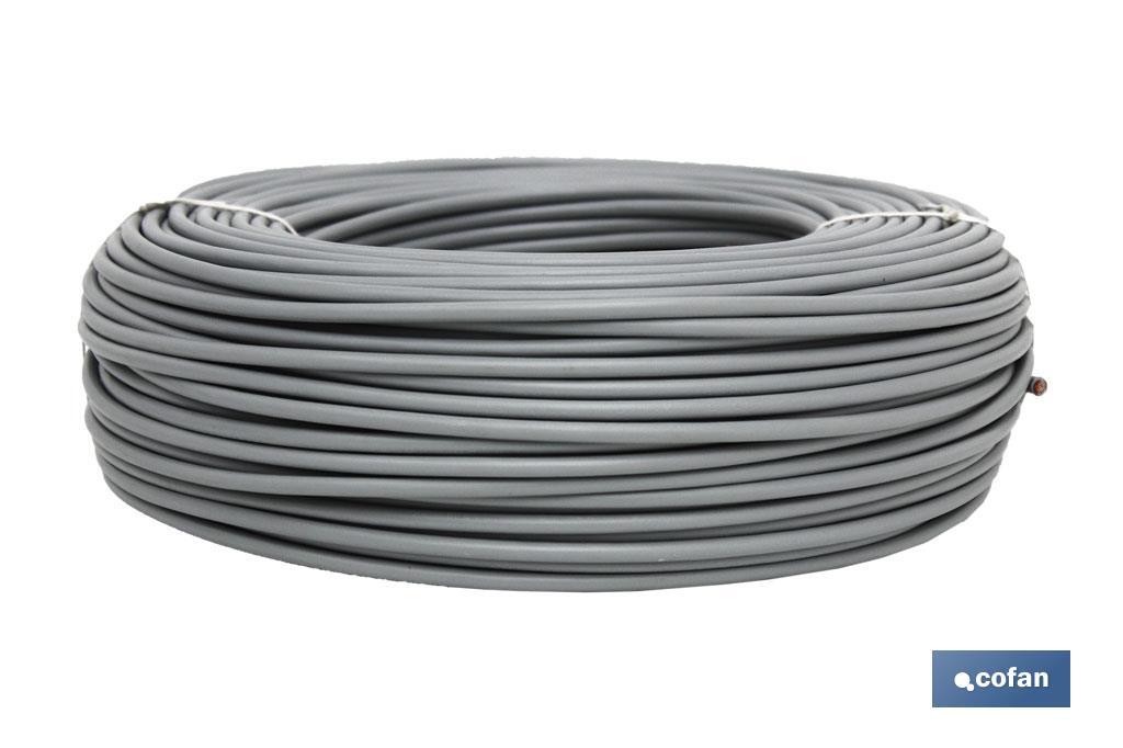 ROLLO CABLE H07V-K 1X2,5MM2 GRIS (100M) (PACK: 1 UDS)