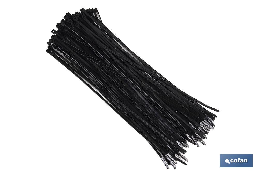 Bridas de Nylon PA 6.6 Color Negras