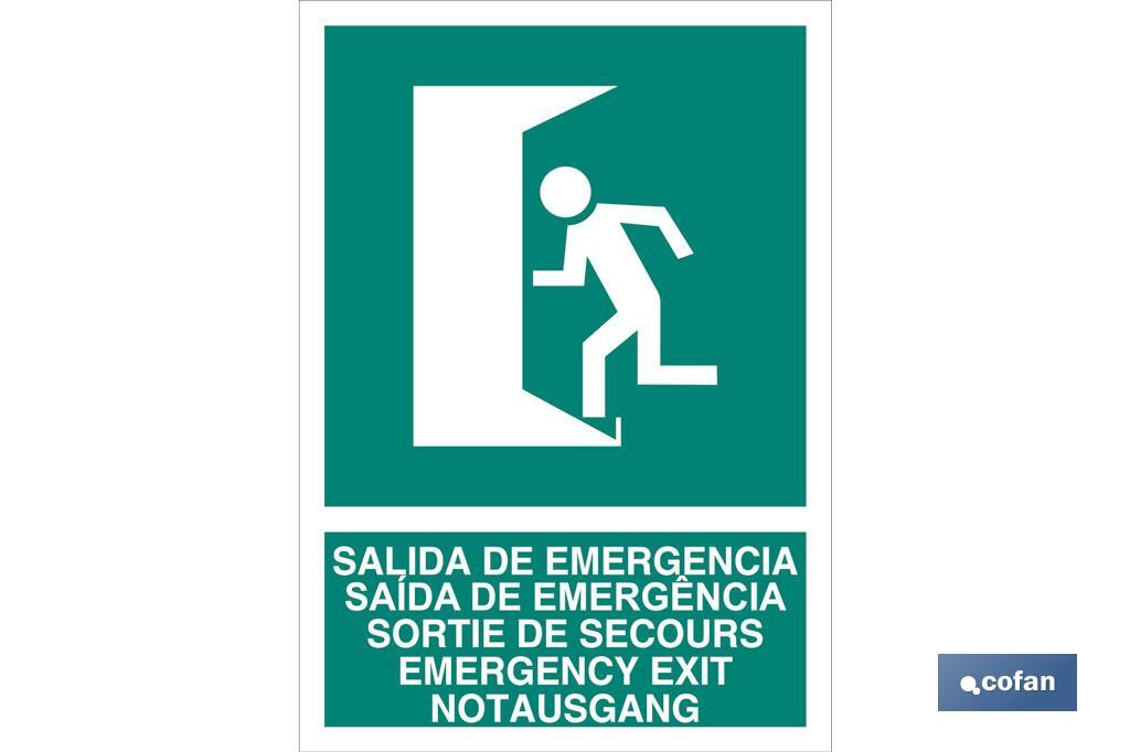 Salida de Emergencia Texto