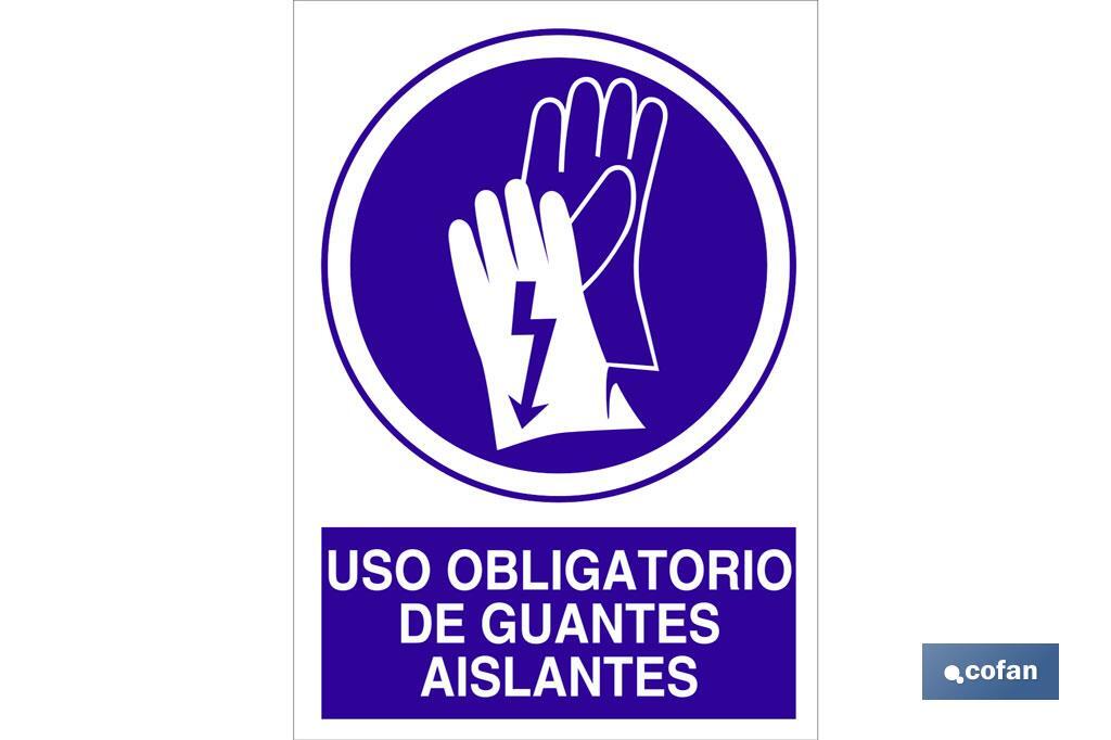 Uso obligatorio de guantes aislantes