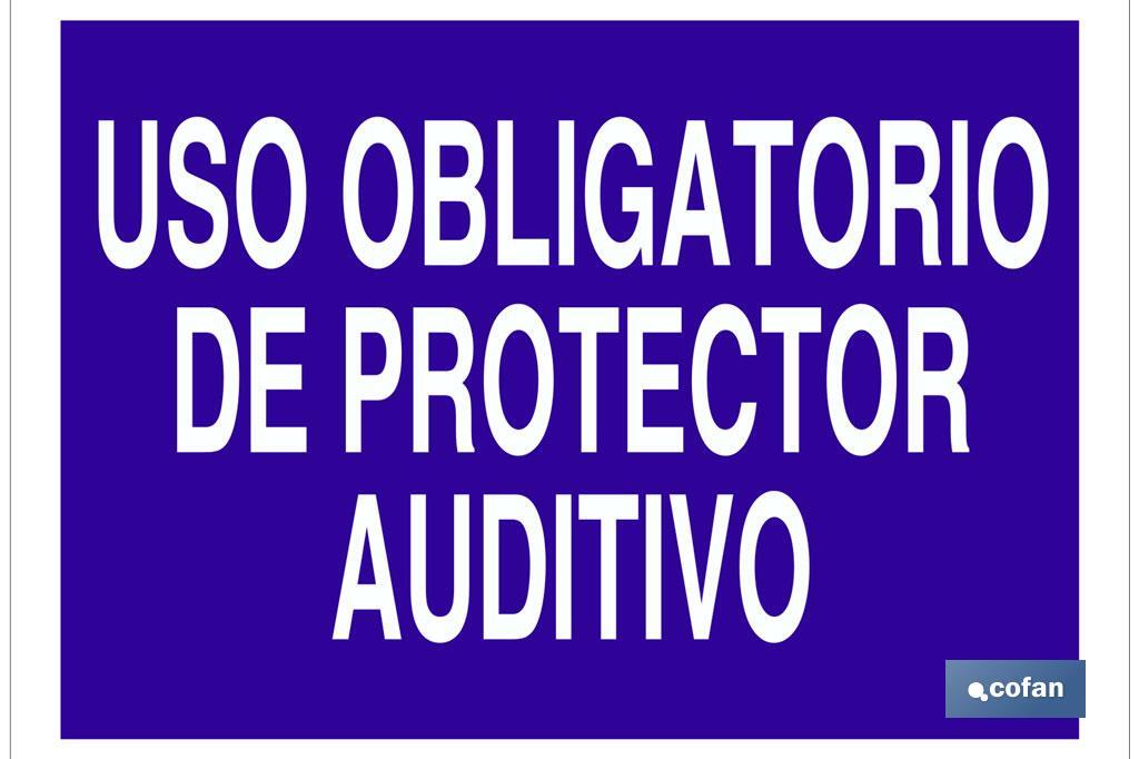 Uso obligatorio de protector auditivo