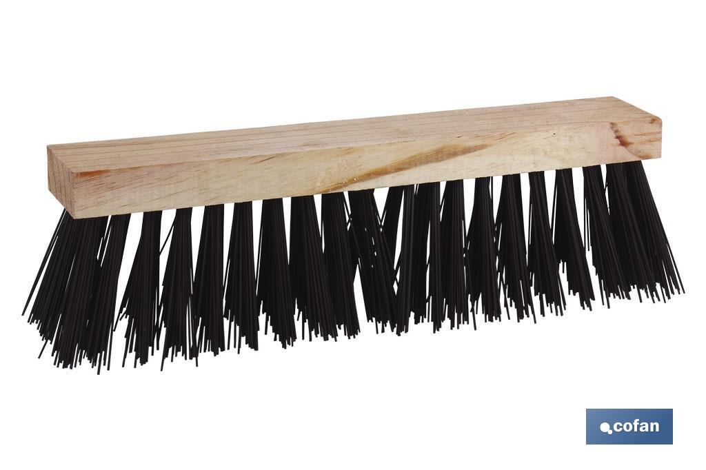 Cepillo barrendero | Ancho de 40 cm | Con fibra dura de PVC