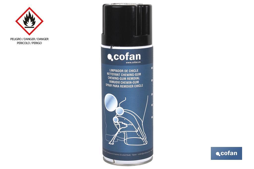 Limpiador de chicle en spray 500 ml | Limpia y permite retirar | Aplicado mediante aerosol