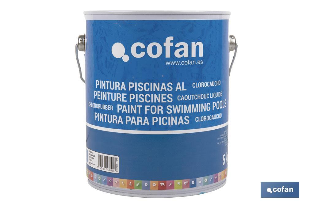 Pintura Piscinas Clorocaucho | Color Azul  Azul Oscuro | Capacidad 5 Kg