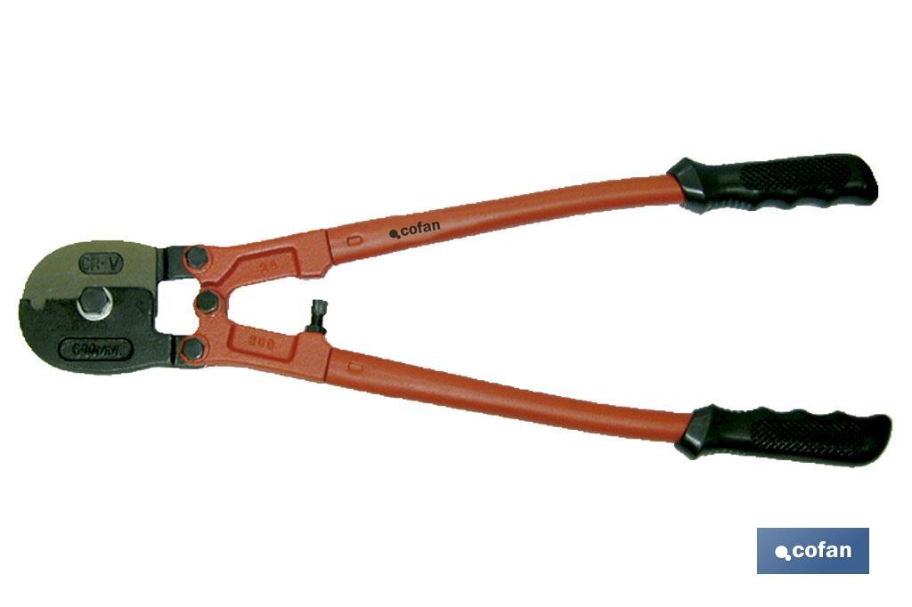 Corta cables de acero reforzado | Con longitud en 24 | Cuchillas fabricadas en CR-V 56-61 HRc