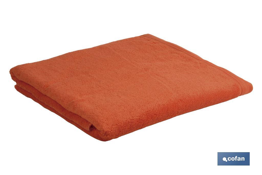 Toalla de Lavabo | Color Orange | Modelo Amanecer | 100 % Algodón | Gramaje 580 g/m² | Medidas 50 x 100 cm